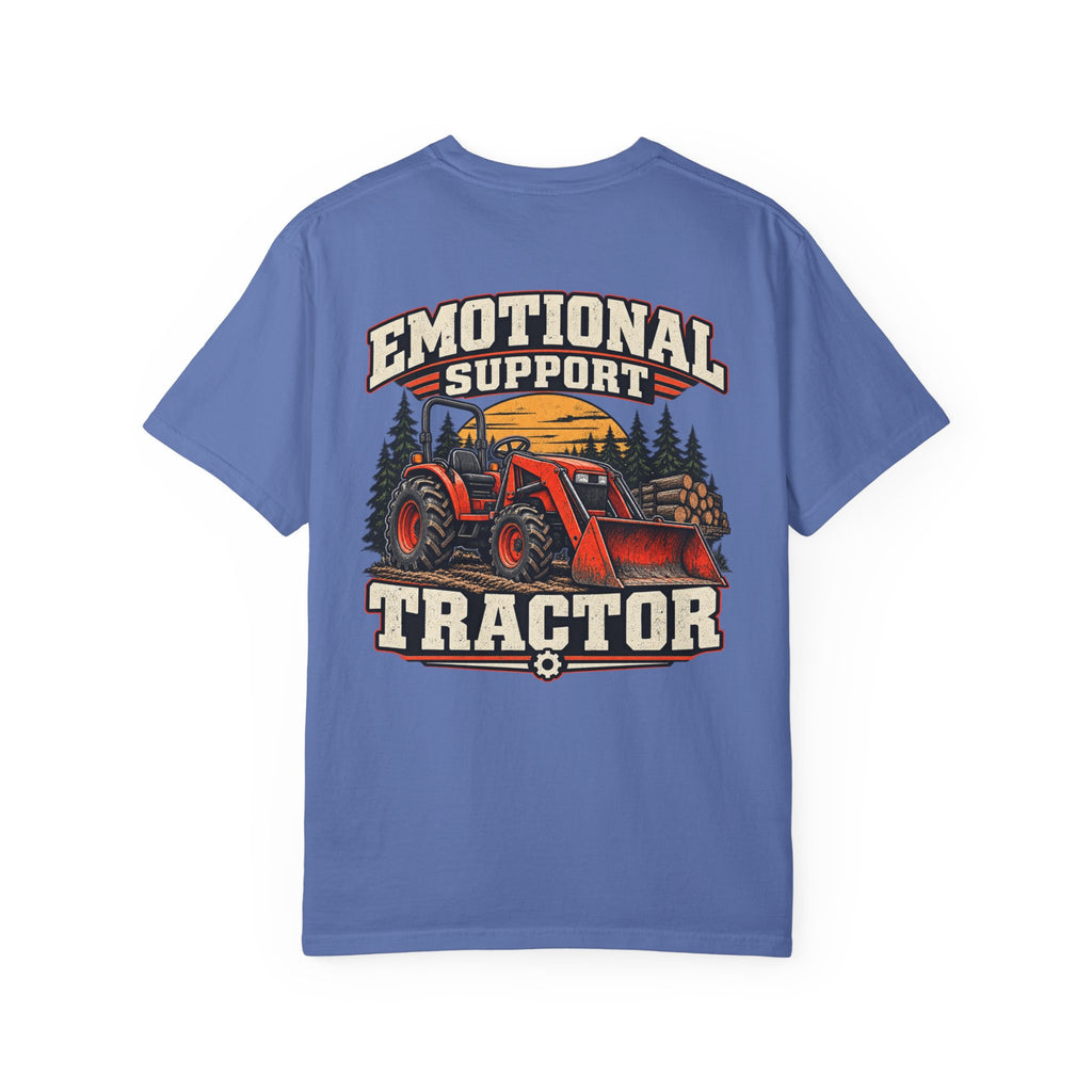 Emotional Support Tractor T-shirt | Firewood Logo Chest