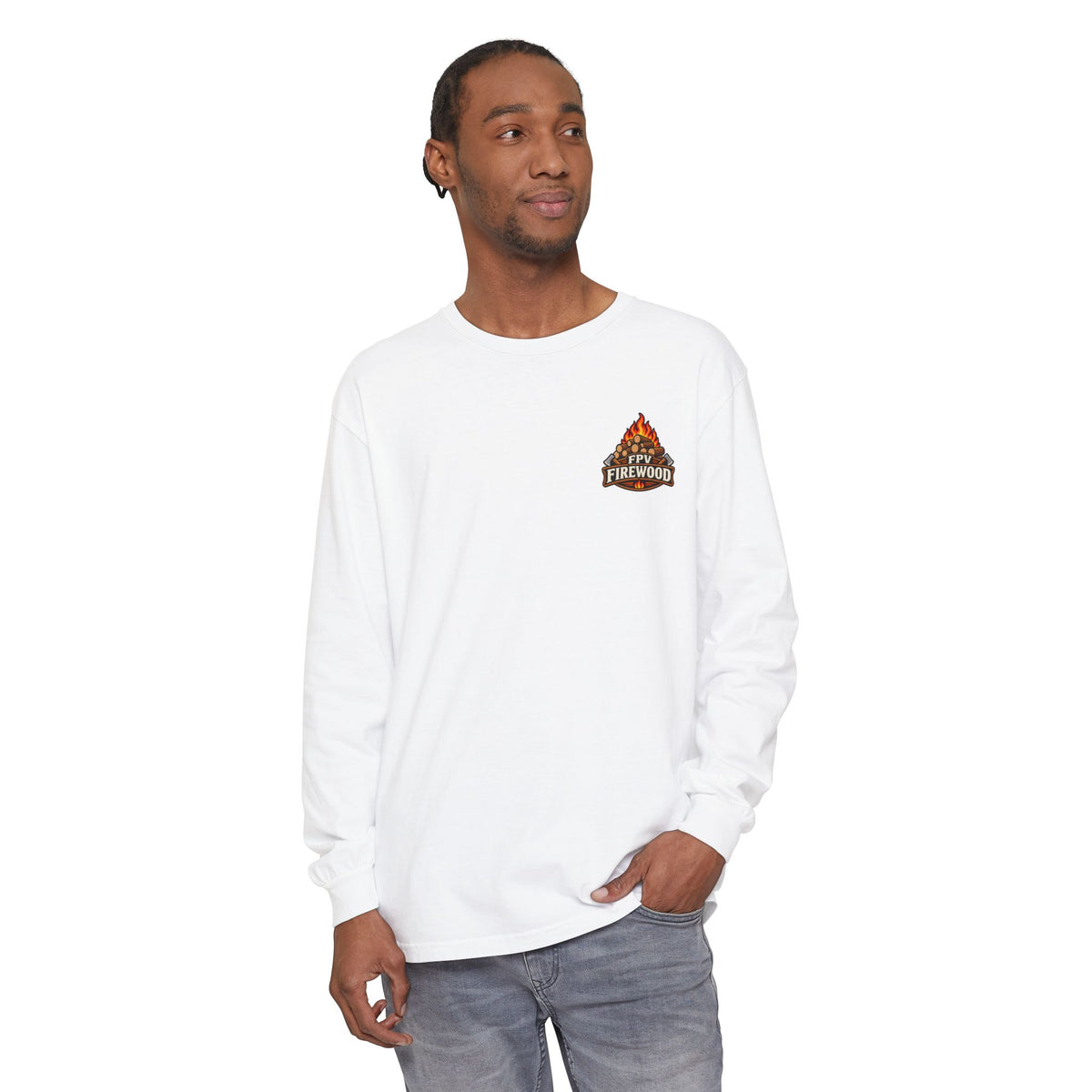 Firewood Campfire Long Sleeve Tee