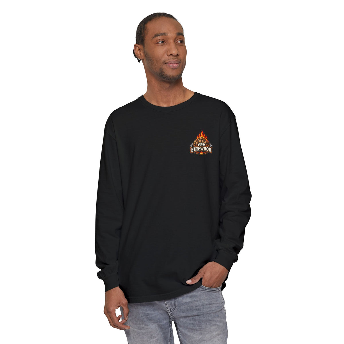 Firewood Campfire Long Sleeve Tee