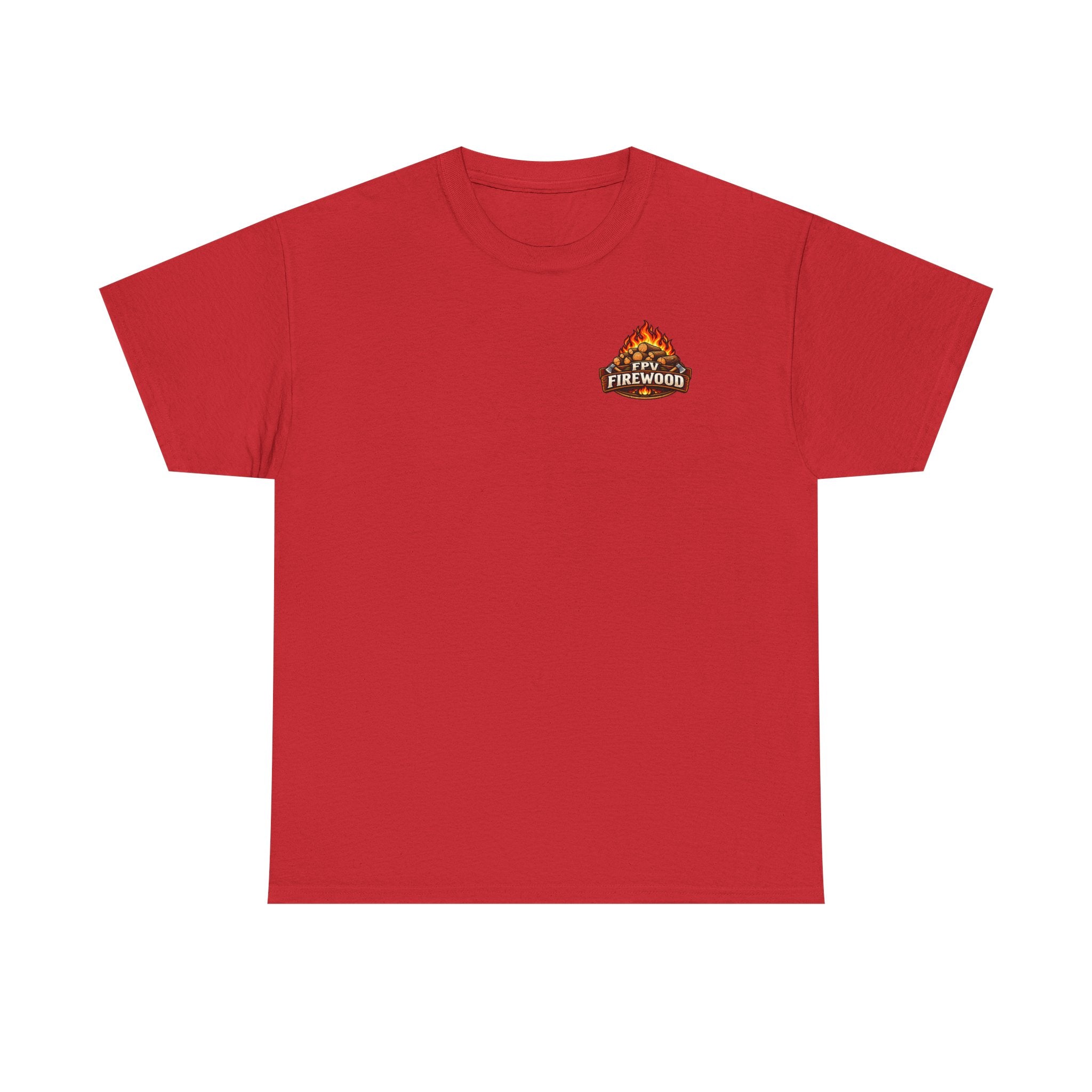 Firewood Logo T‑Shirt — Retro Campfire Graphic Tee
