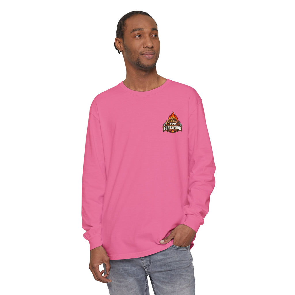 Firewood Campfire Long Sleeve Tee