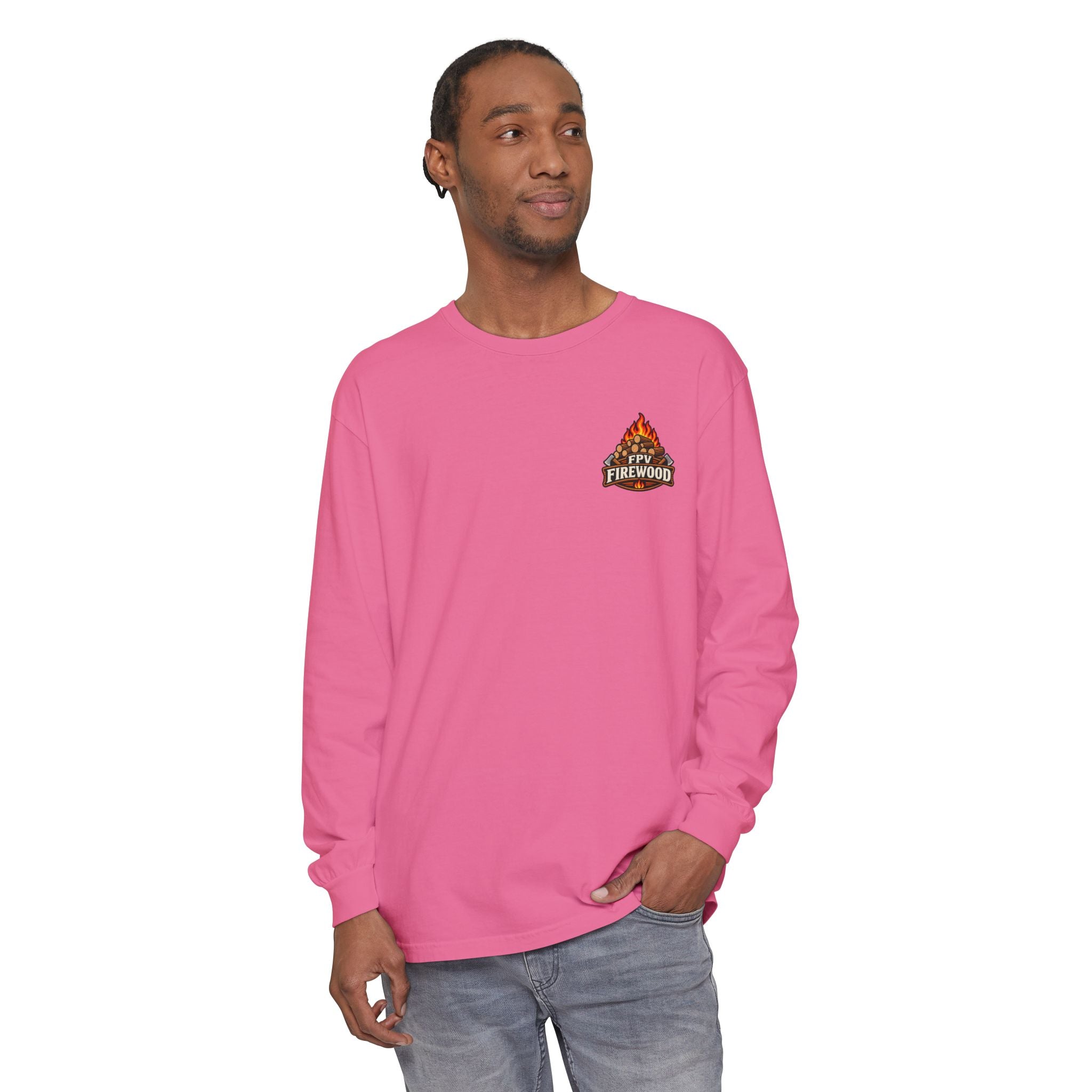 Firewood Campfire Long Sleeve Tee