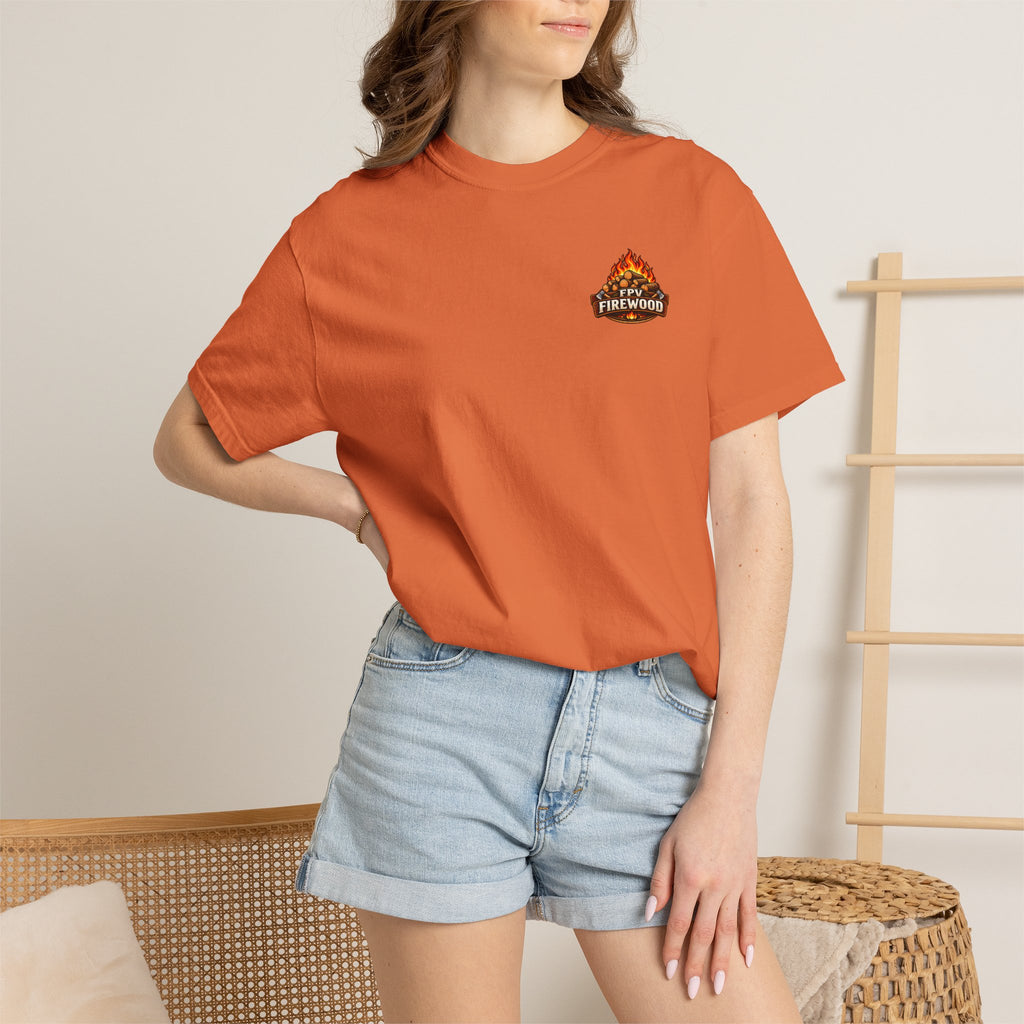 Emotional Support Tractor T-shirt | Firewood Logo Chest