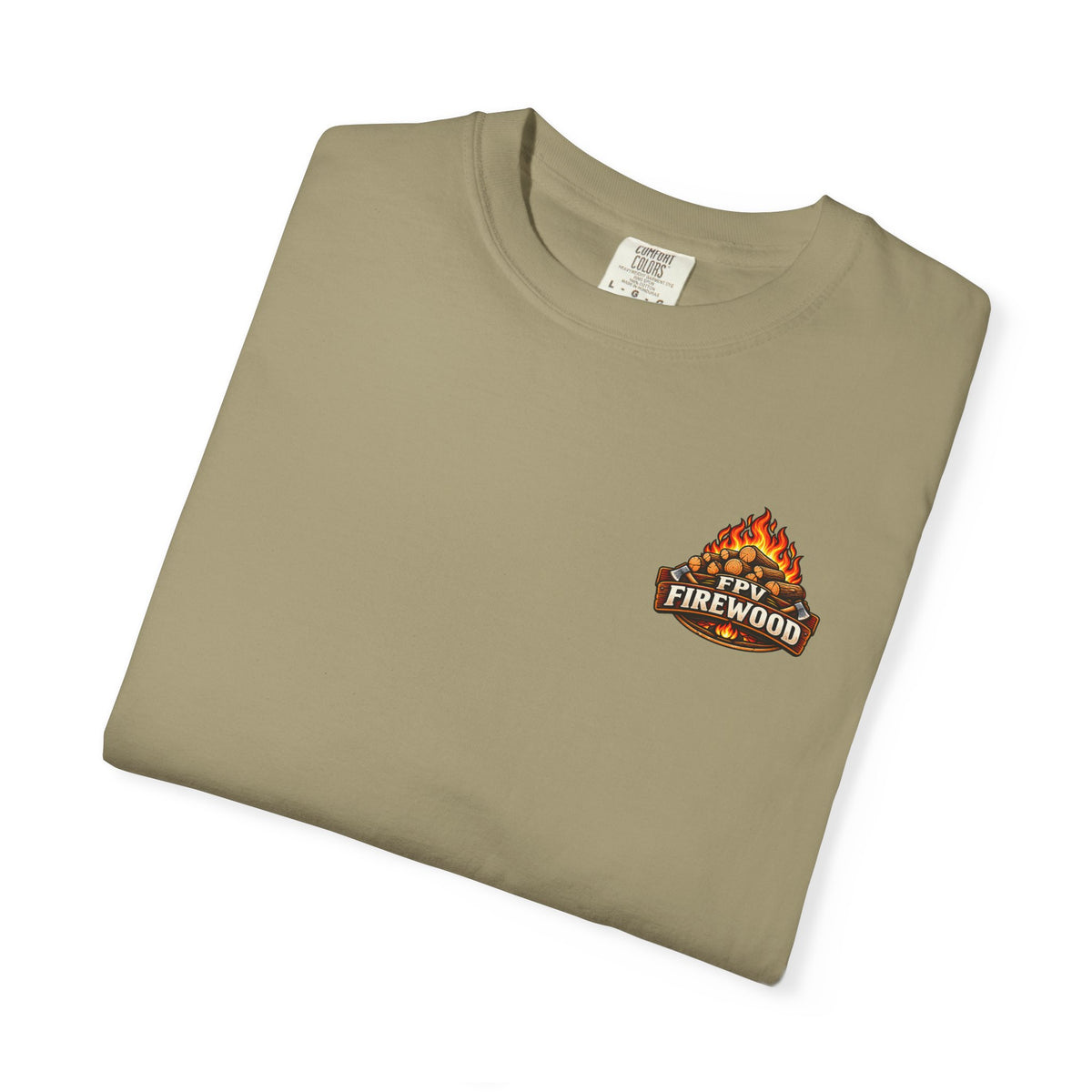 Emotional Support Tractor T-shirt | Firewood Logo Chest