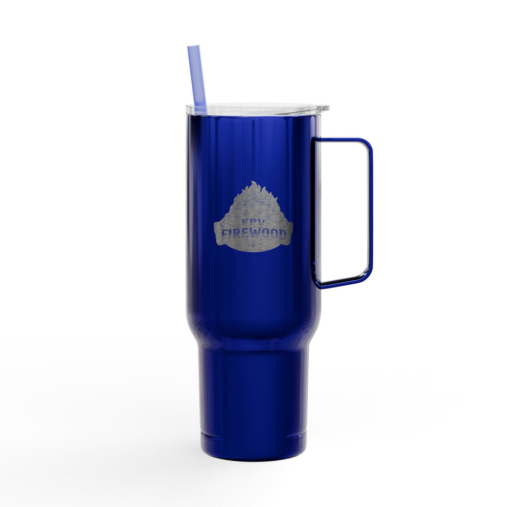 40oz Engraved Travel Tumbler - 'Chainsaws Are Cool' Stainless Insulated Cup with Lid