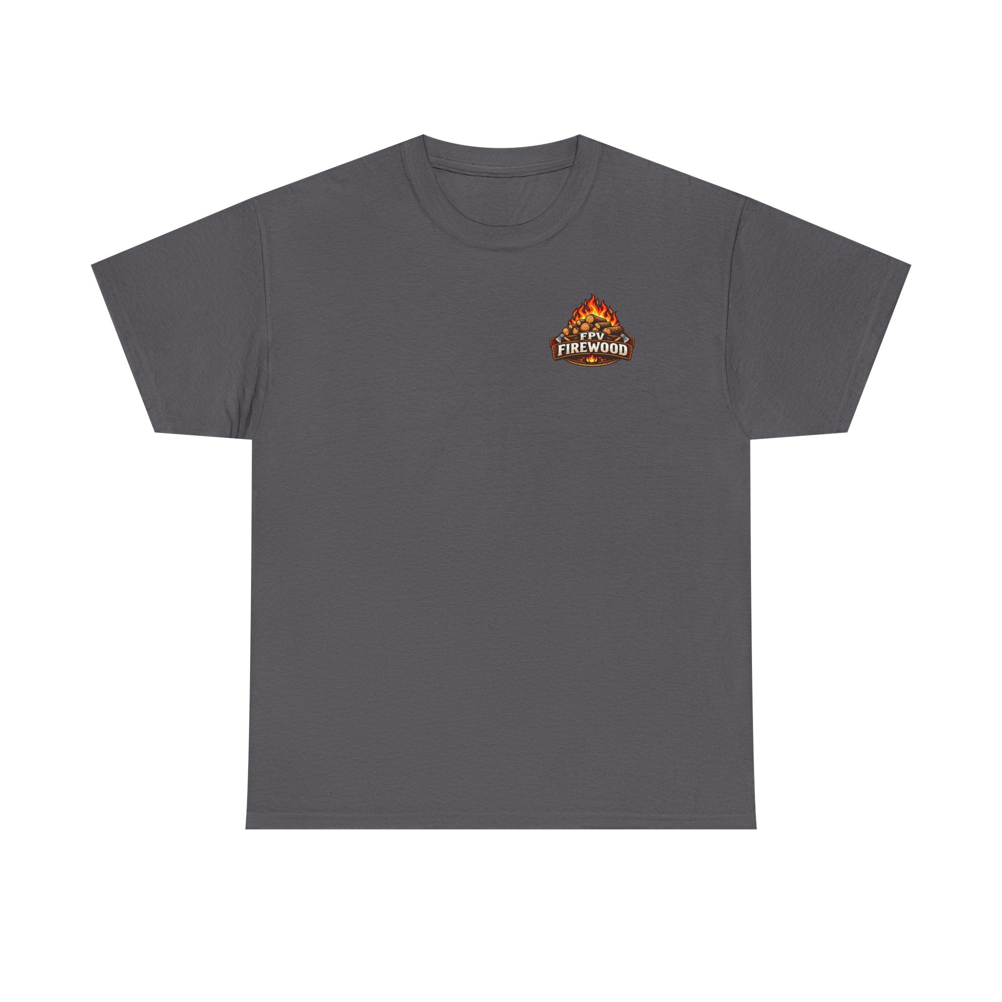 Firewood Logo T‑Shirt — Retro Campfire Graphic Tee