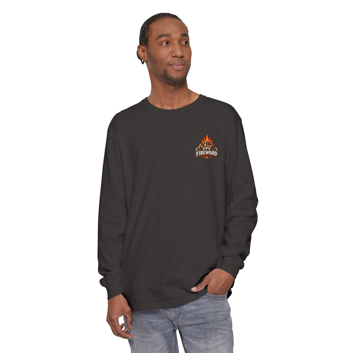 Firewood Campfire Long Sleeve Tee