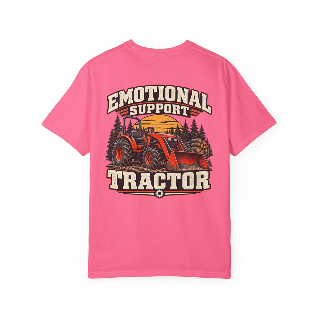 Emotional Support Tractor T-shirt | Firewood Logo Chest