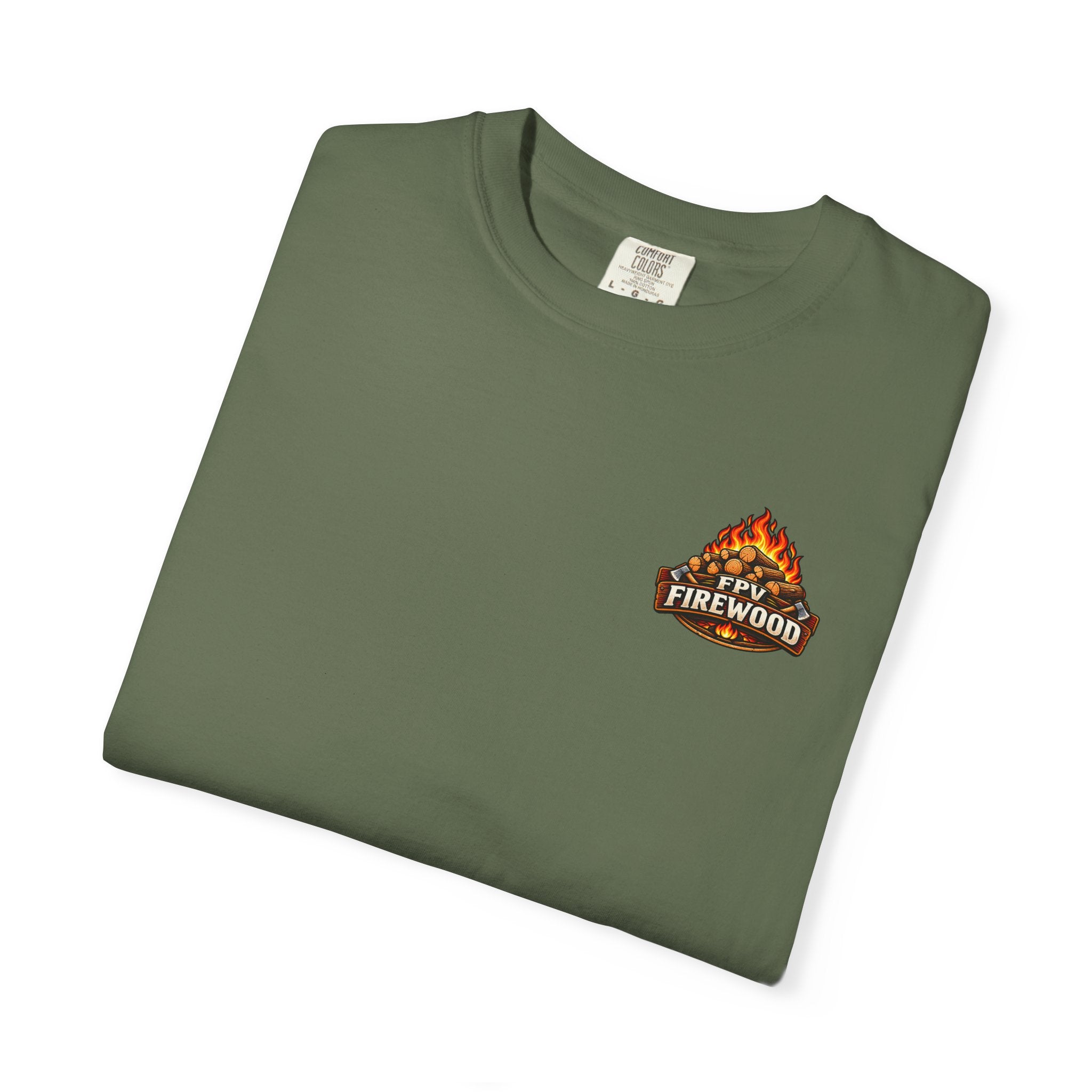 Emotional Support Tractor T-shirt | Firewood Logo Chest
