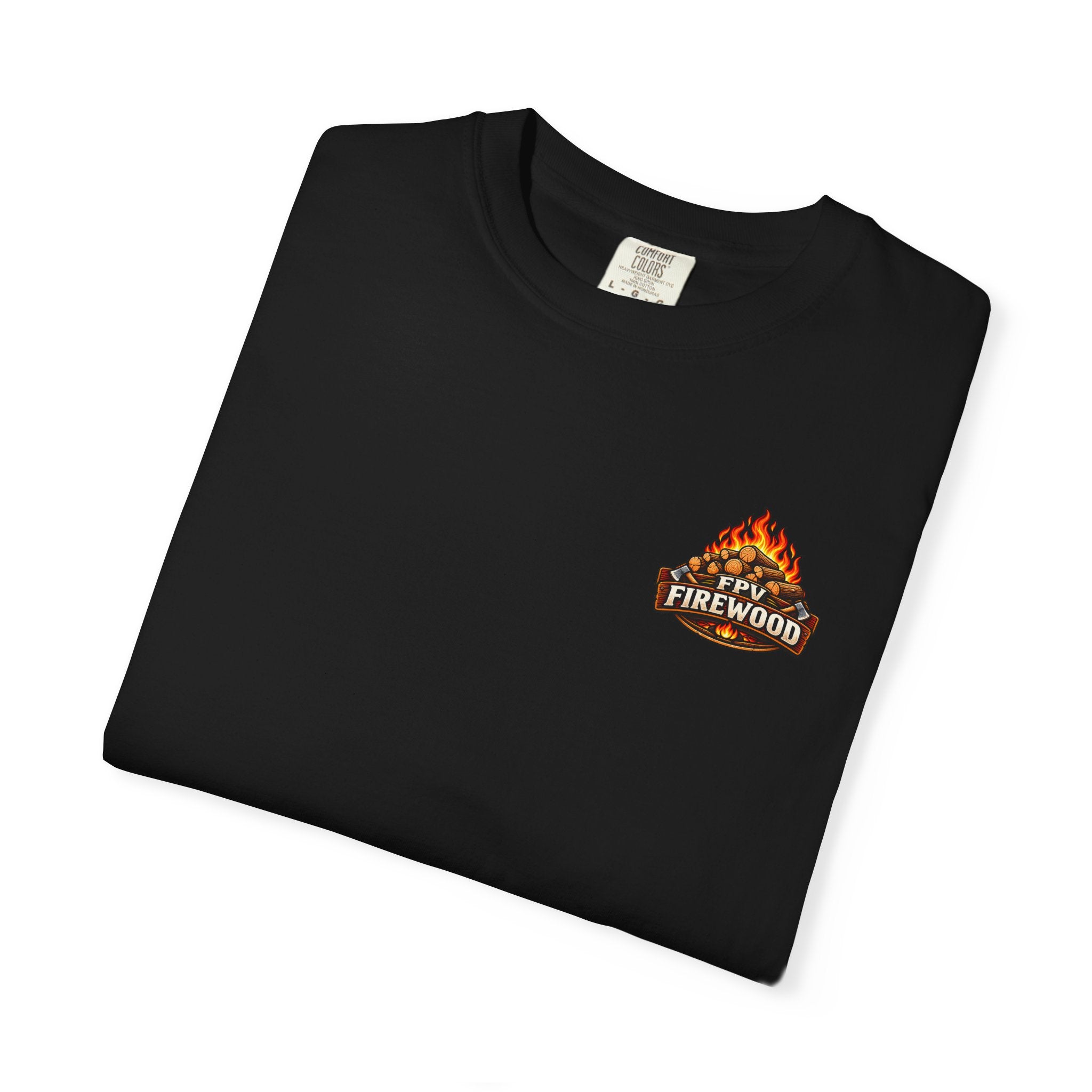 Emotional Support Tractor T-shirt | Firewood Logo Chest