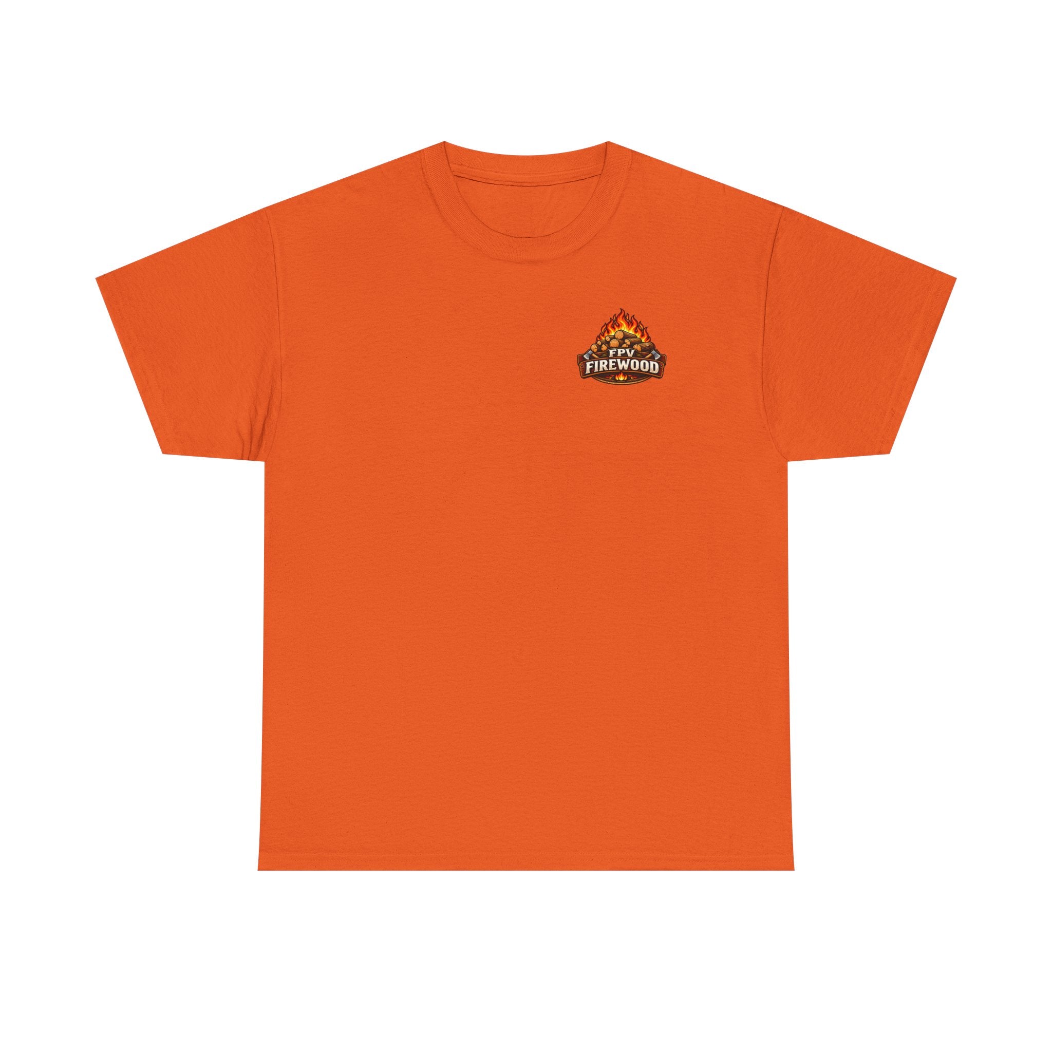 Firewood Logo T‑Shirt — Retro Campfire Graphic Tee