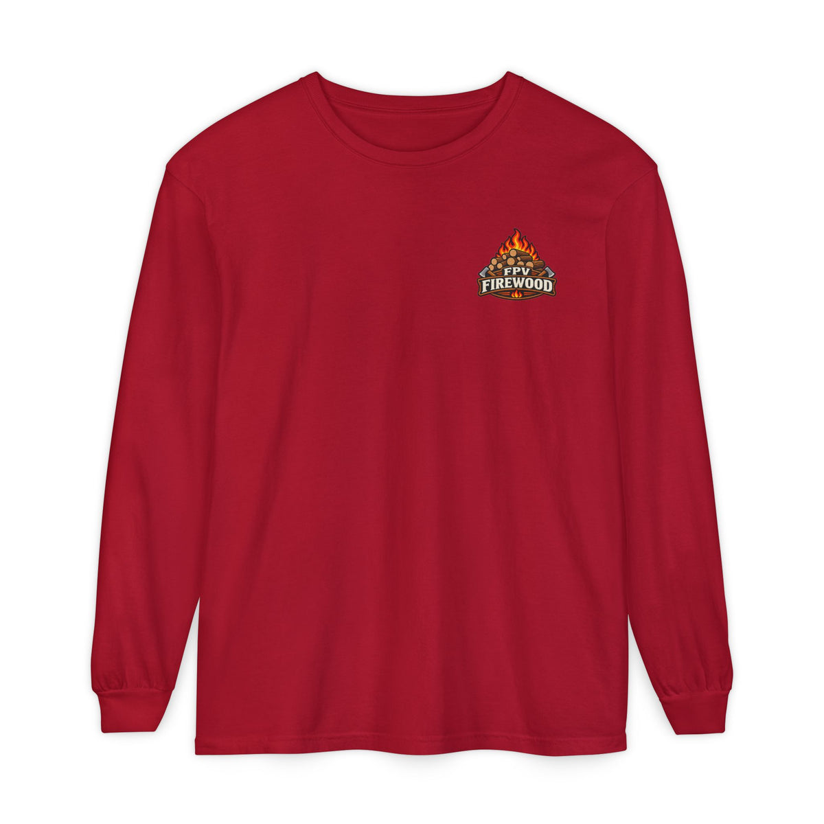 Firewood Campfire Long Sleeve Tee