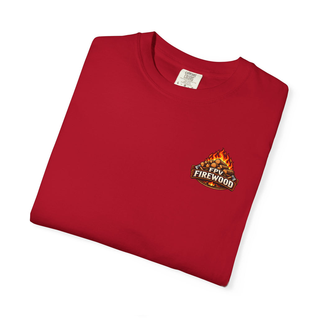 Emotional Support Tractor T-shirt | Firewood Logo Chest