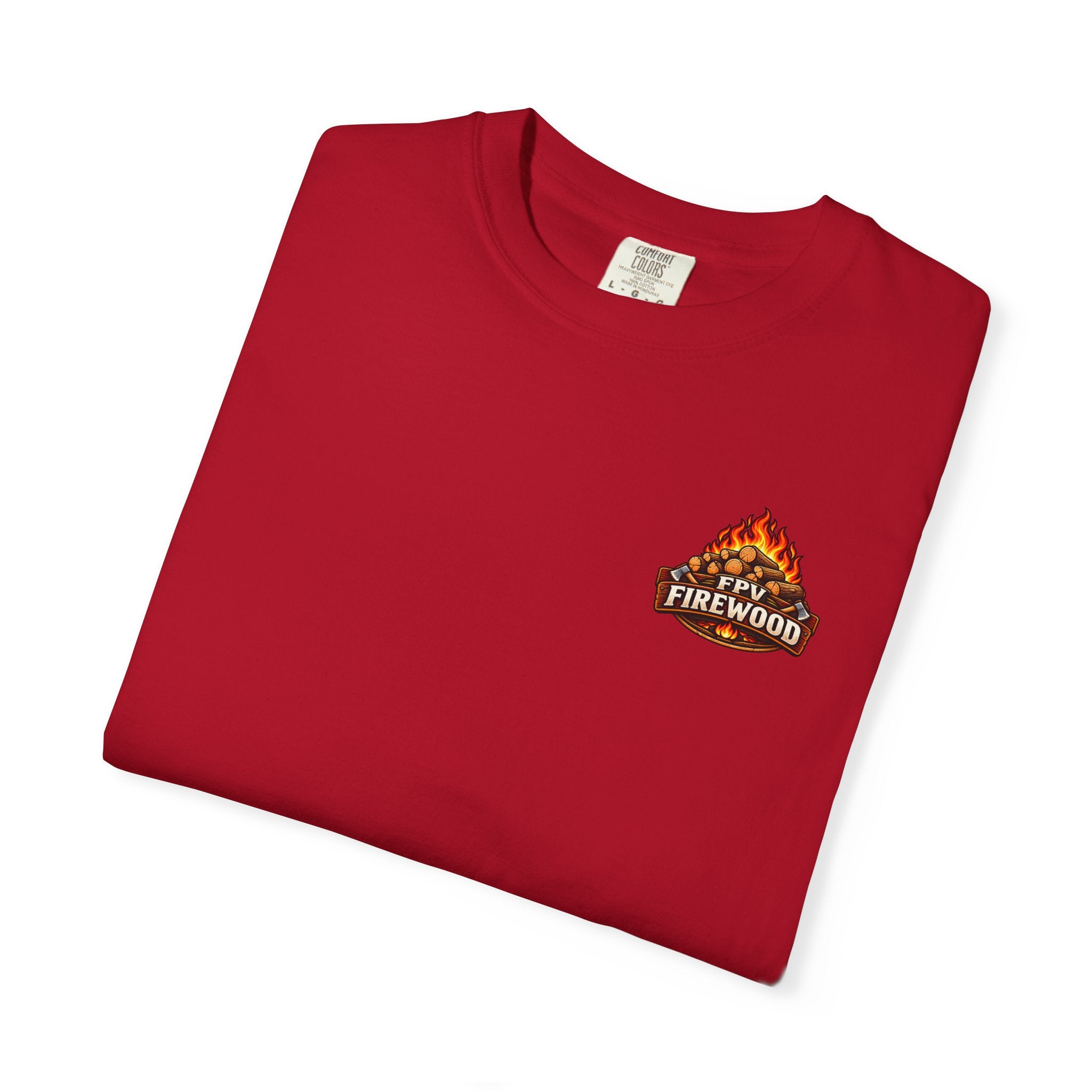 Emotional Support Tractor T-shirt | Firewood Logo Chest