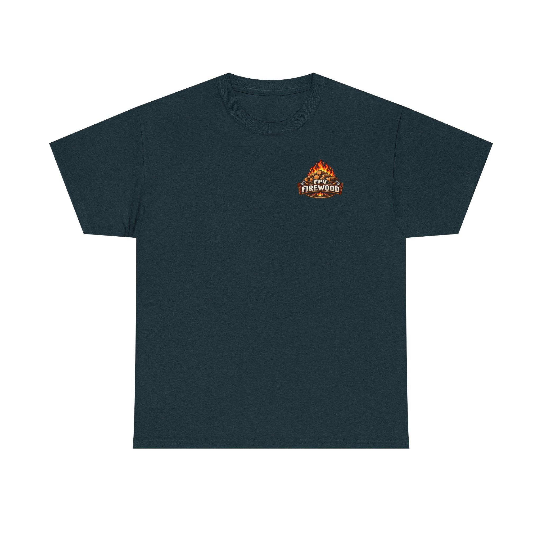 Firewood Logo T‑Shirt — Retro Campfire Graphic Tee