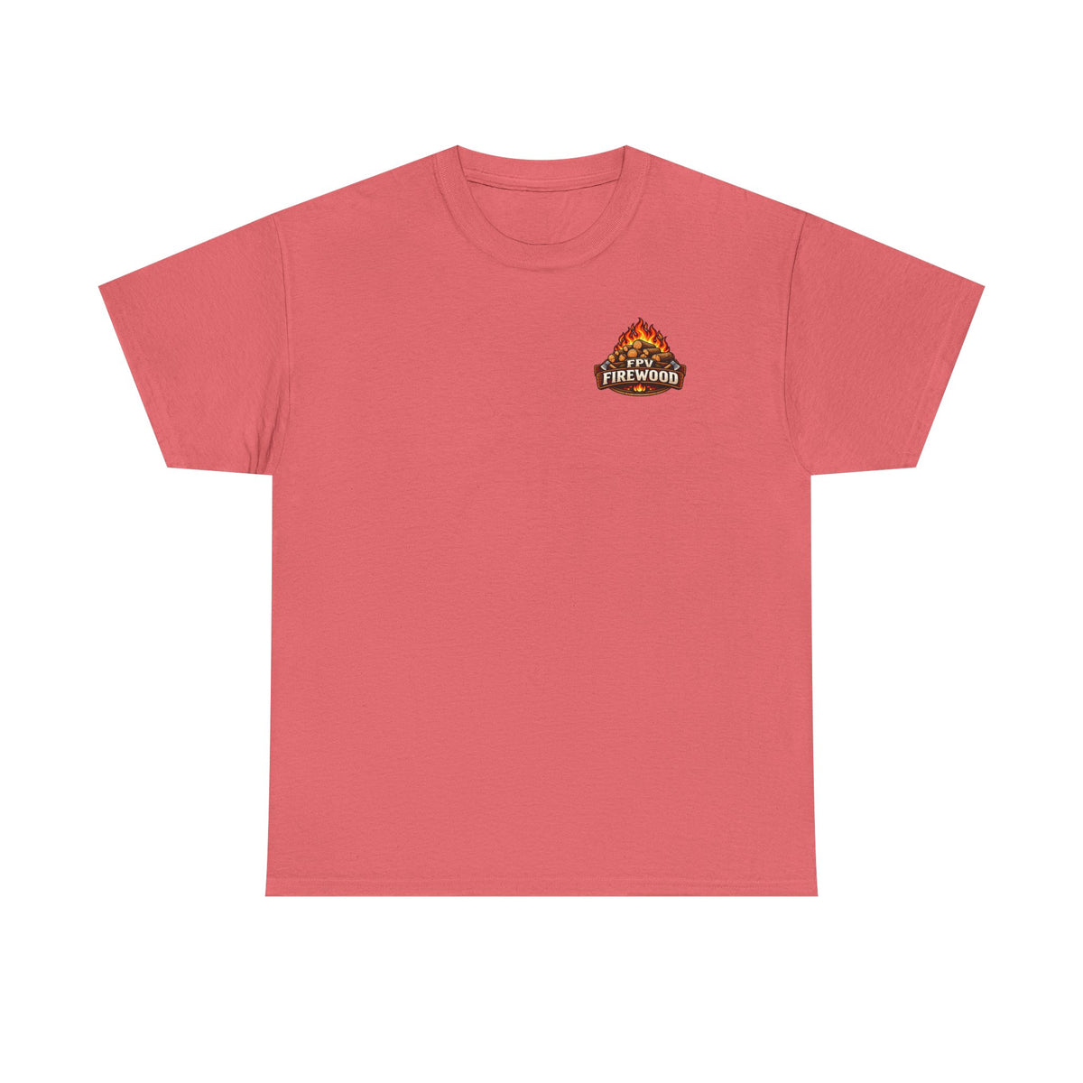 Firewood Logo T‑Shirt — Retro Campfire Graphic Tee