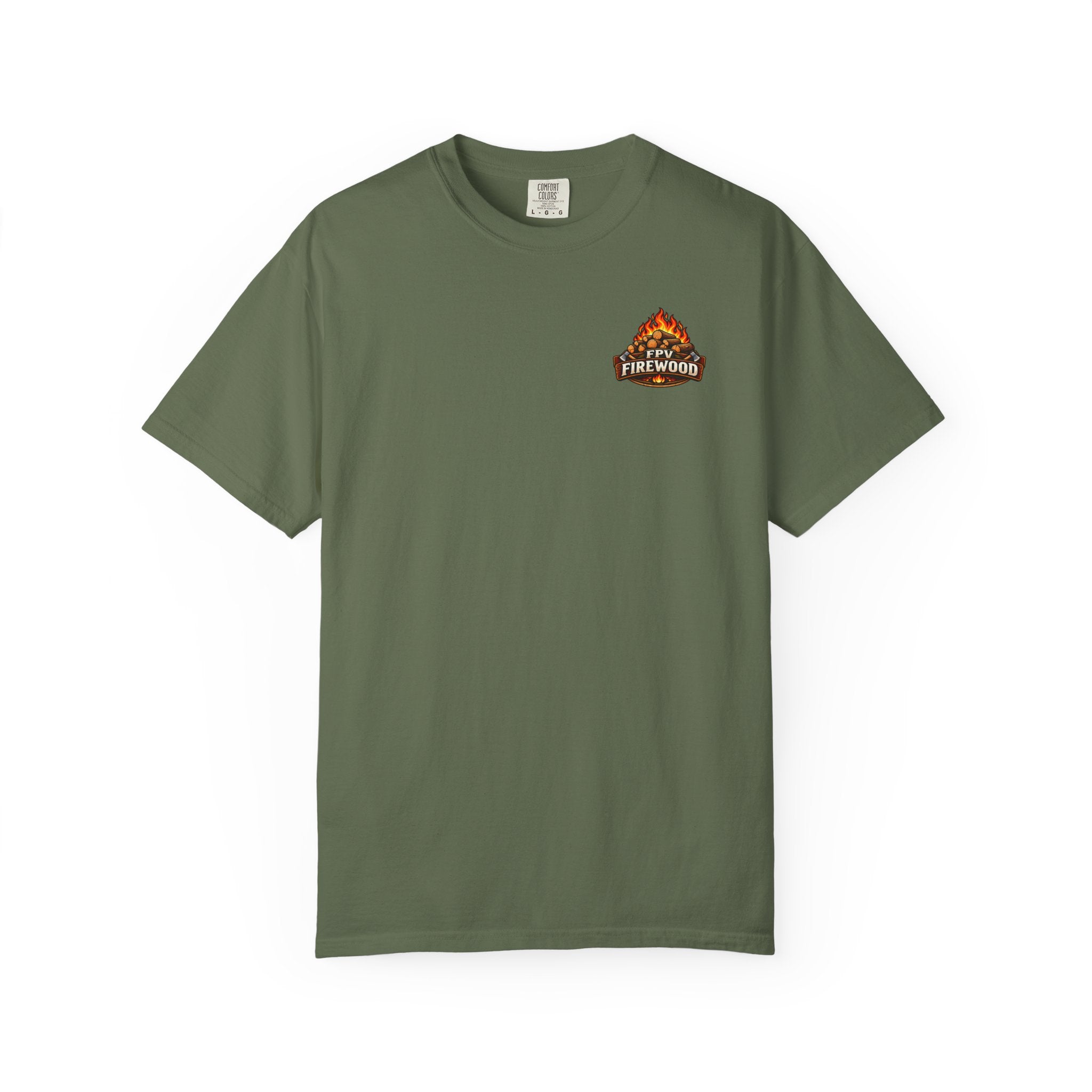 Emotional Support Tractor T-shirt | Firewood Logo Chest