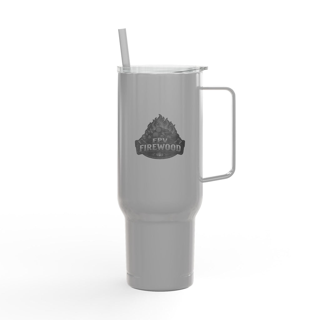 40oz Engraved Travel Tumbler - 'Chainsaws Are Cool' Stainless Insulated Cup with Lid