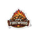 FPV Firewood Die-Cut Magnet | Campfire Logs Sticker Magnet