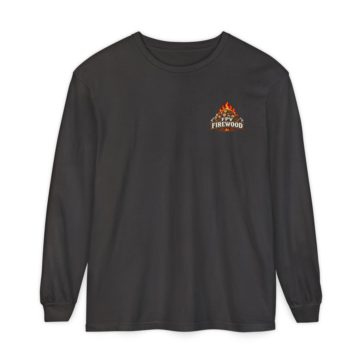 Firewood Campfire Long Sleeve Tee