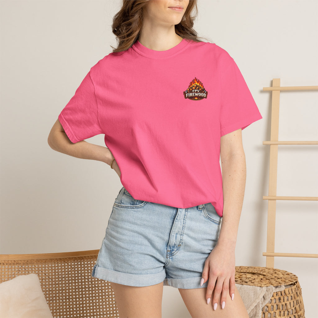 Emotional Support Tractor T-shirt | Firewood Logo Chest