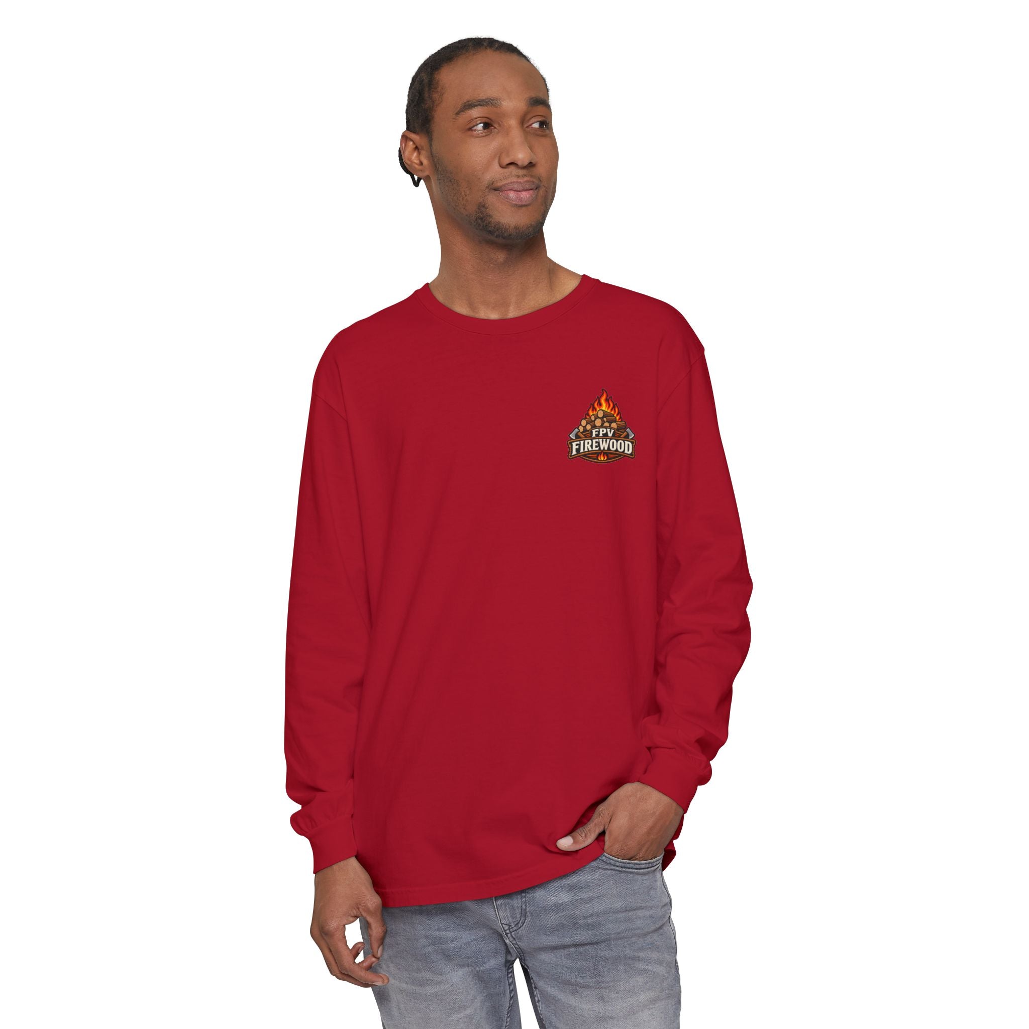 Firewood Campfire Long Sleeve Tee