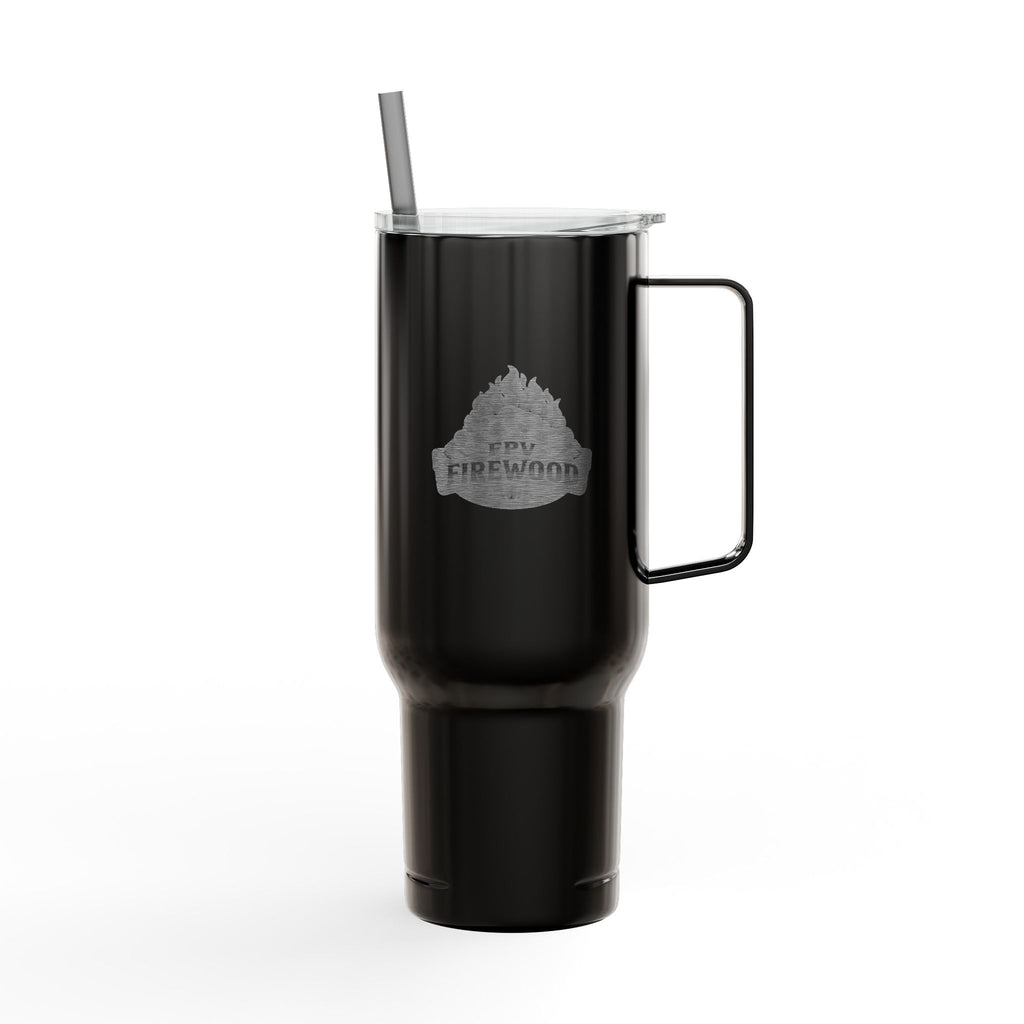 40oz Engraved Travel Tumbler - 'Chainsaws Are Cool' Stainless Insulated Cup with Lid