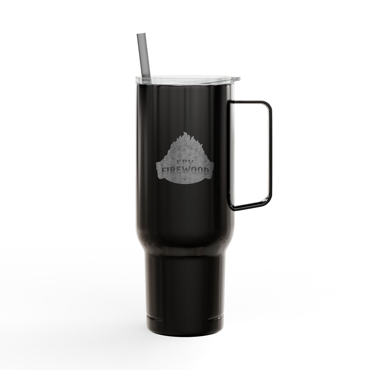 40oz Engraved Travel Tumbler - 'Chainsaws Are Cool' Stainless Insulated Cup with Lid