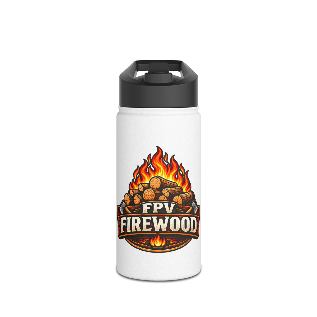 FPV Firewood Logo Stainless Steel Water Bottle | Insulated Bottle