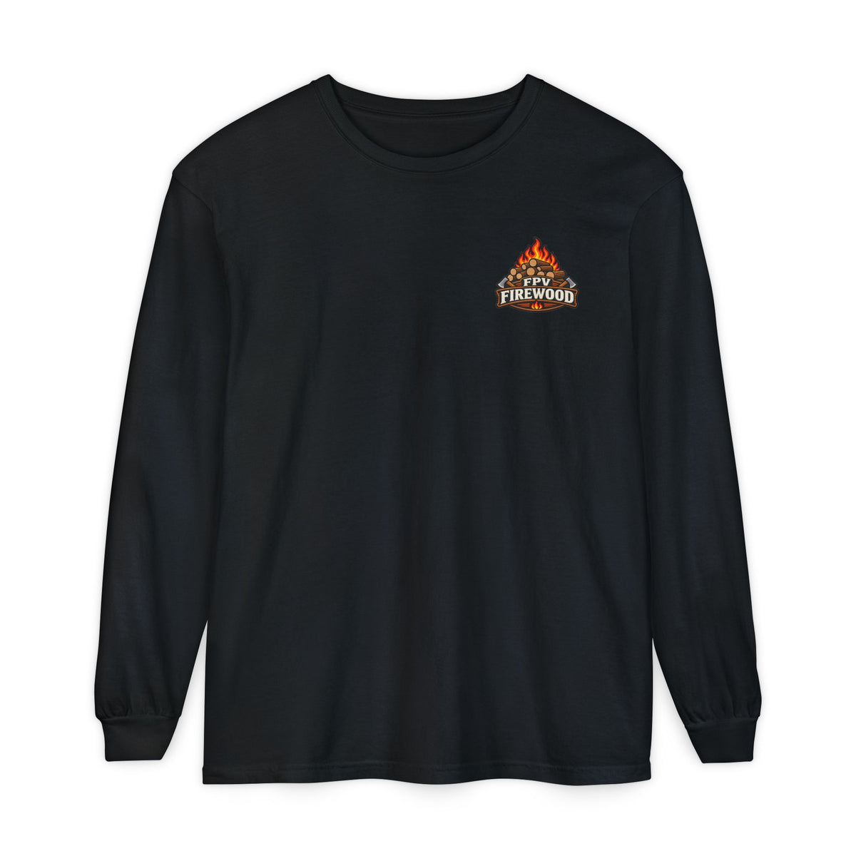 Firewood Campfire Long Sleeve Tee