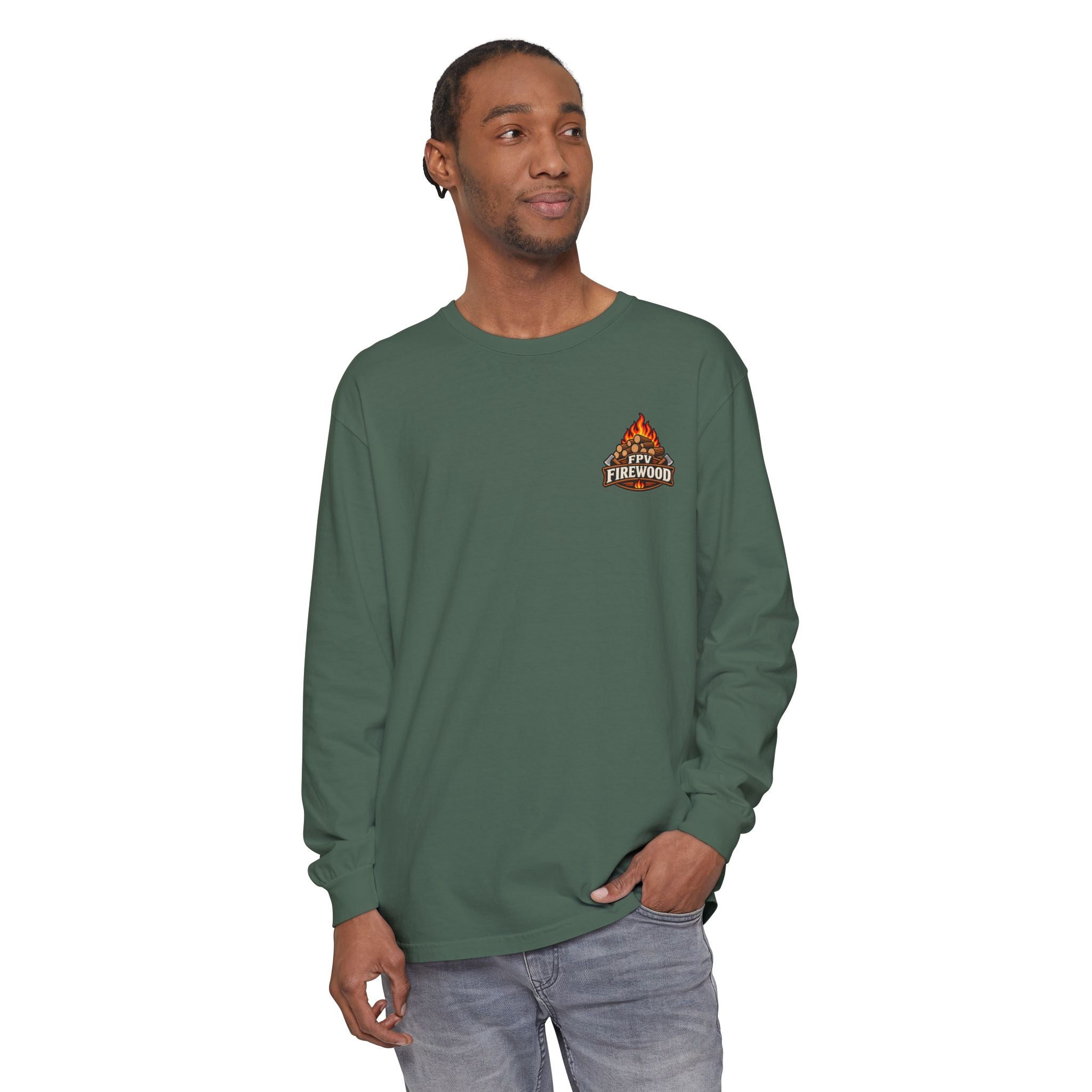Firewood Campfire Long Sleeve Tee