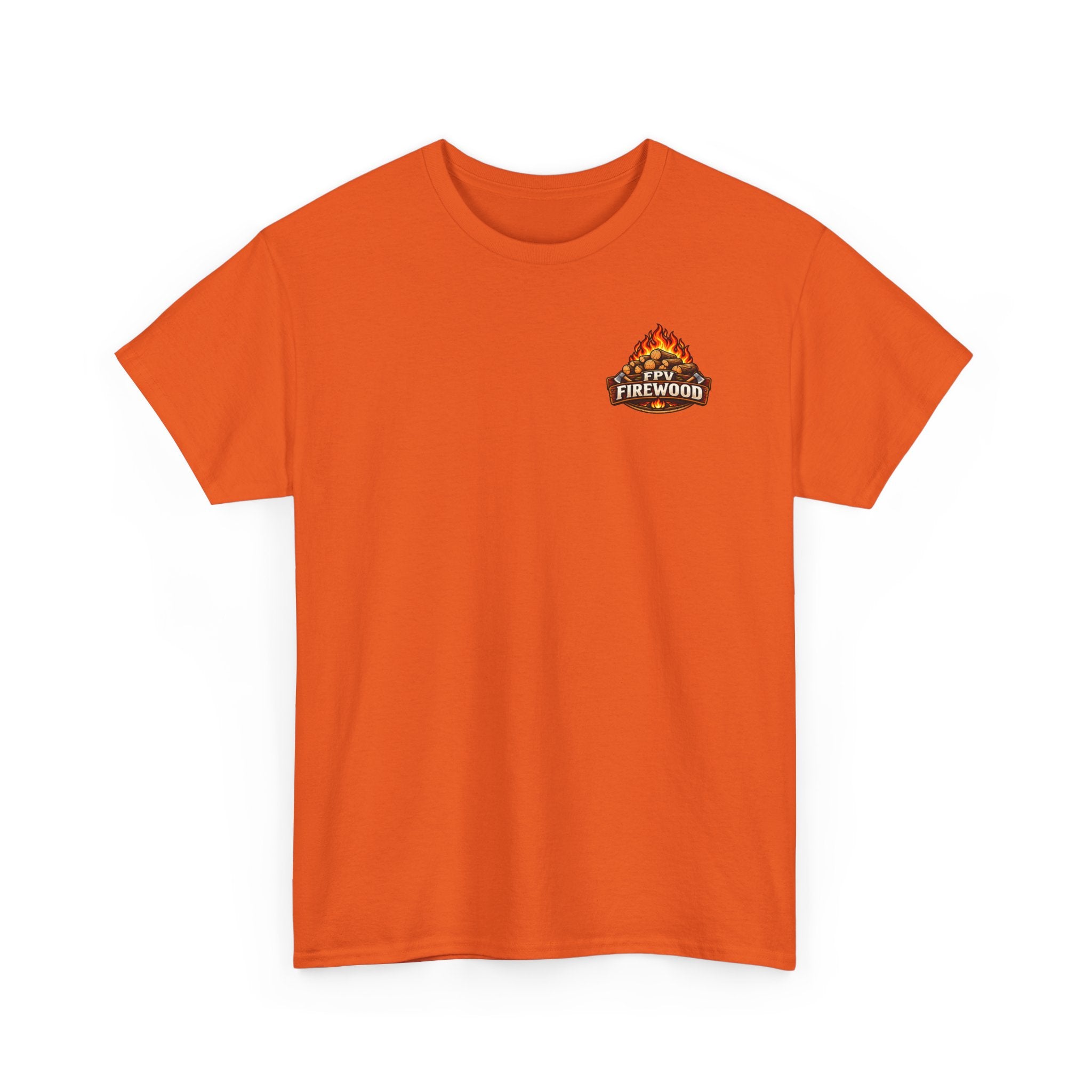 Firewood Logo T‑Shirt — Retro Campfire Graphic Tee