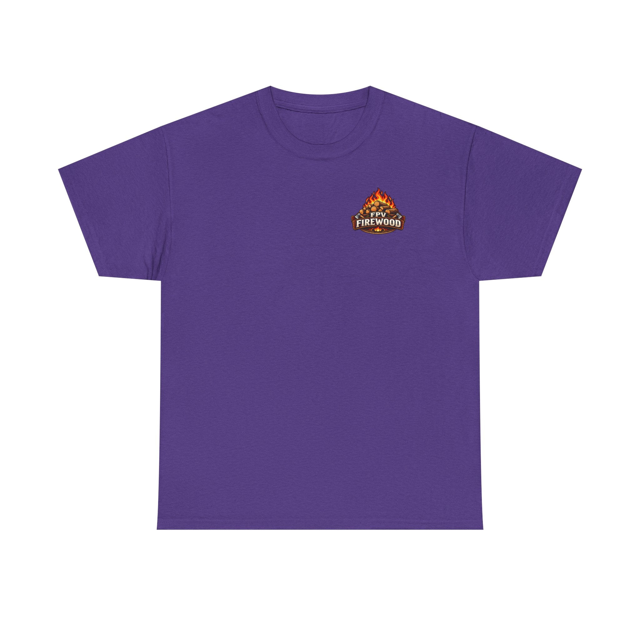 Firewood Logo T‑Shirt — Retro Campfire Graphic Tee