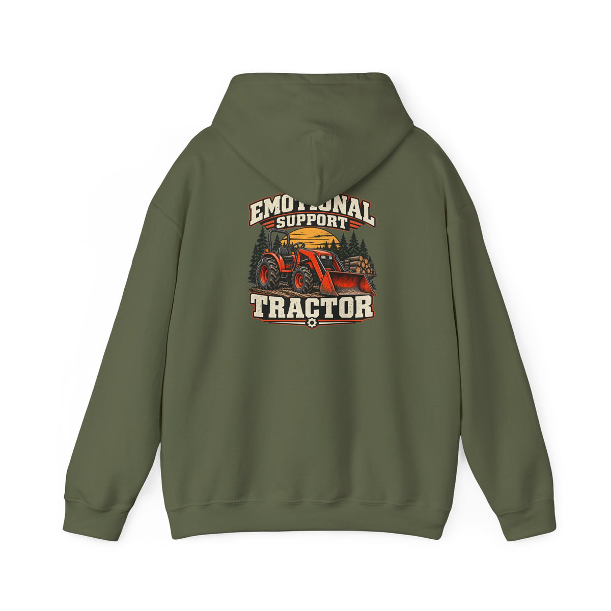 Emotional Support Tractor Hoodie | Tractor Graphic Sweatshirt