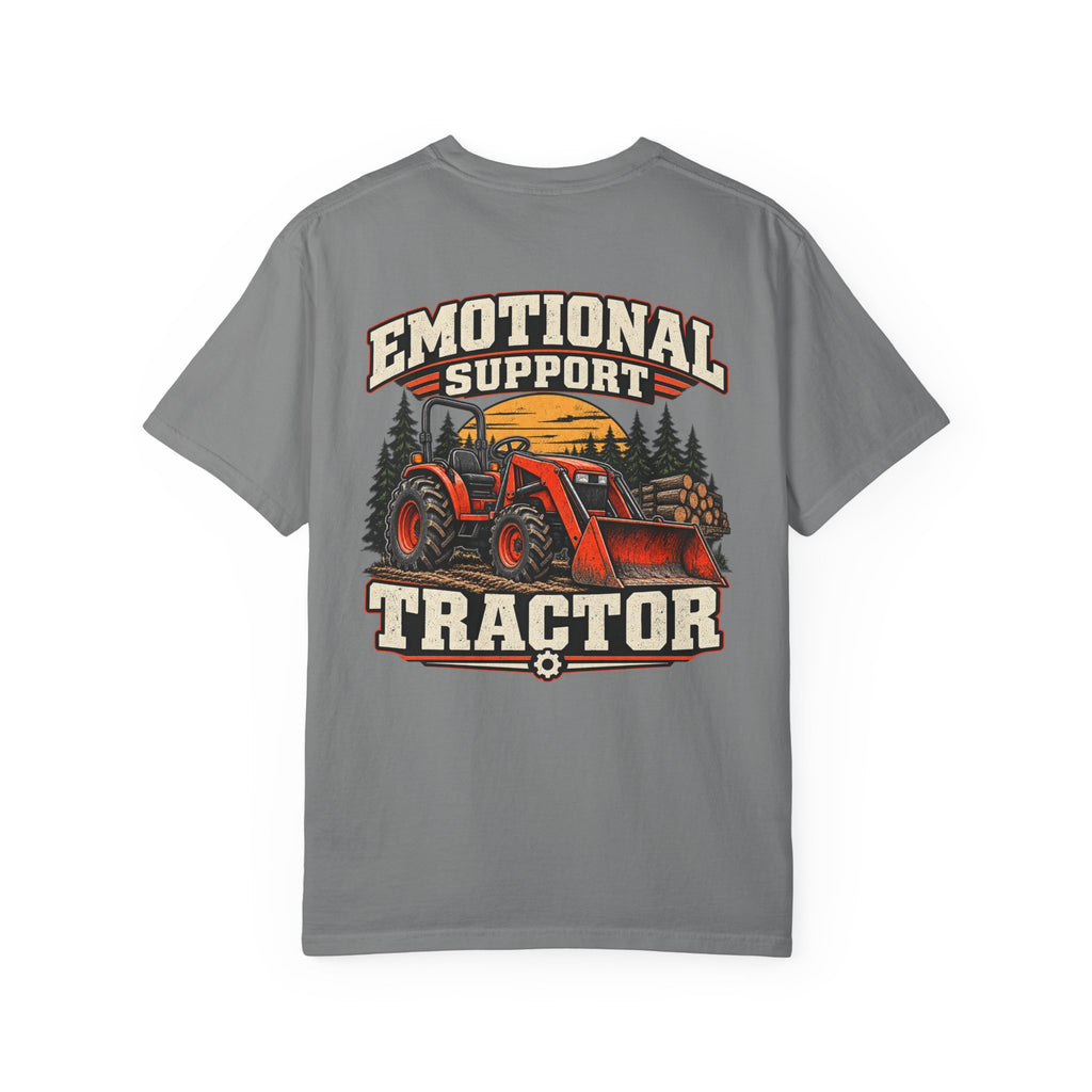 Emotional Support Tractor T-shirt | Firewood Logo Chest