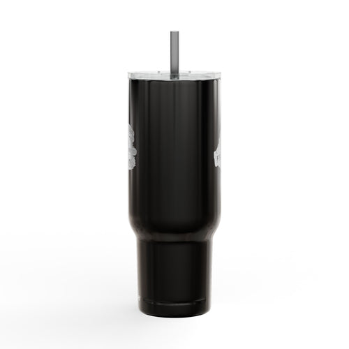 40oz Engraved Travel Tumbler - 'Chainsaws Are Cool' Stainless Insulated Cup with Lid