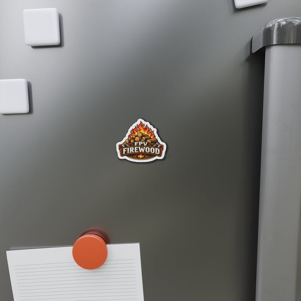 FPV Firewood Die-Cut Magnet | Campfire Logs Sticker Magnet