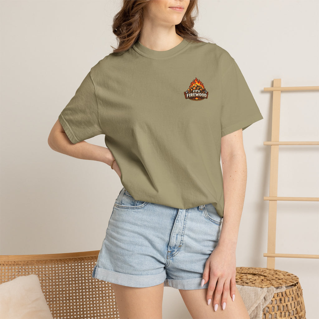 Emotional Support Tractor T-shirt | Firewood Logo Chest