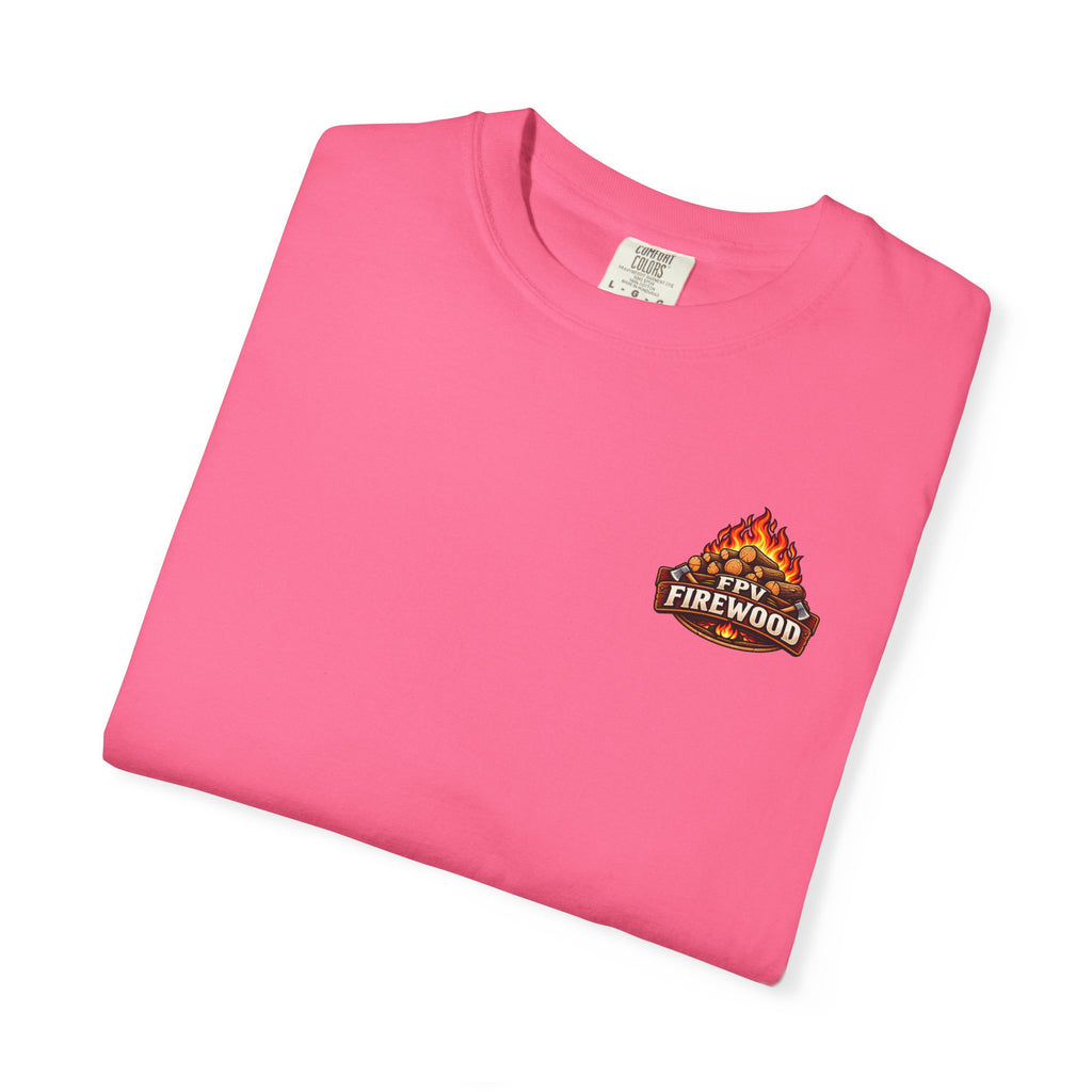 Emotional Support Tractor T-shirt | Firewood Logo Chest