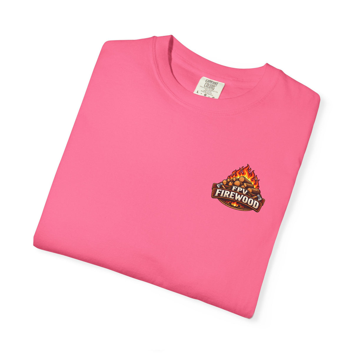 Emotional Support Tractor T-shirt | Firewood Logo Chest