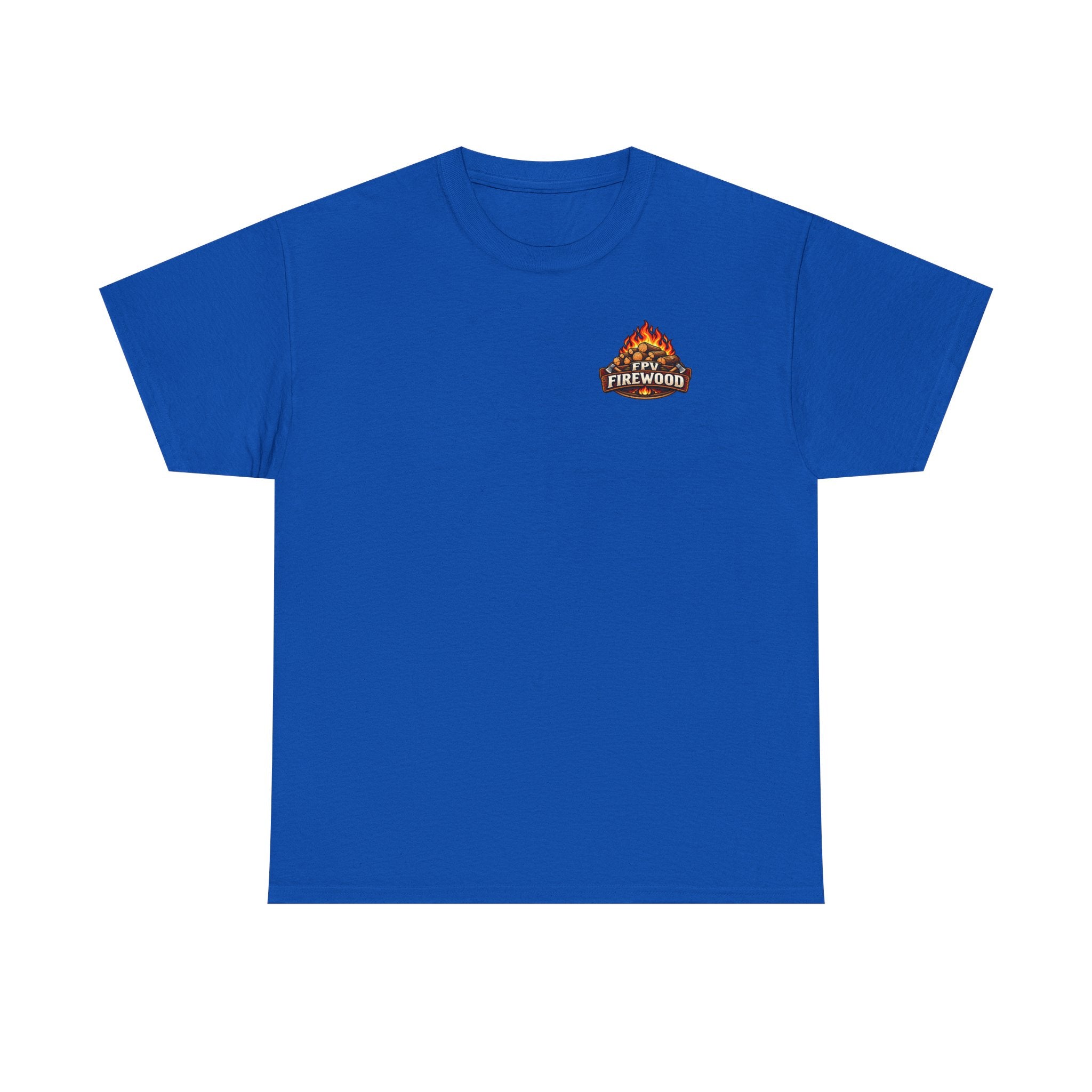 Firewood Logo T‑Shirt — Retro Campfire Graphic Tee