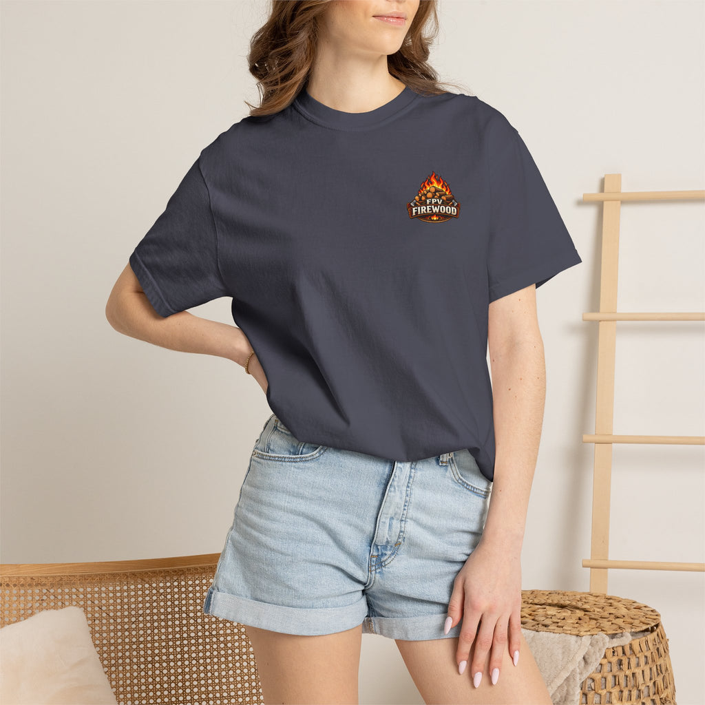 Emotional Support Tractor T-shirt | Firewood Logo Chest