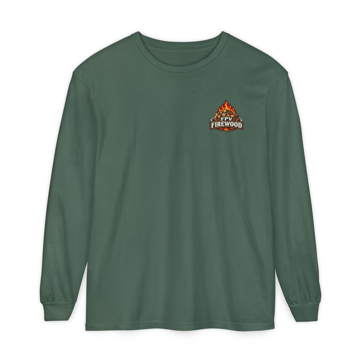 Firewood Campfire Long Sleeve Tee