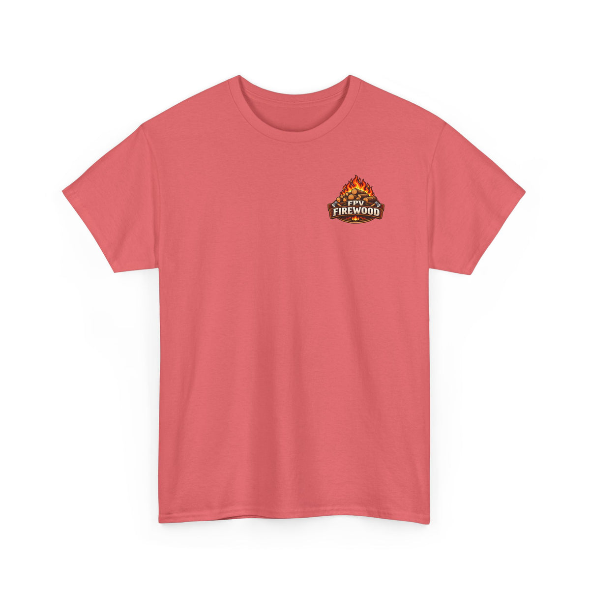 Firewood Logo T‑Shirt — Retro Campfire Graphic Tee